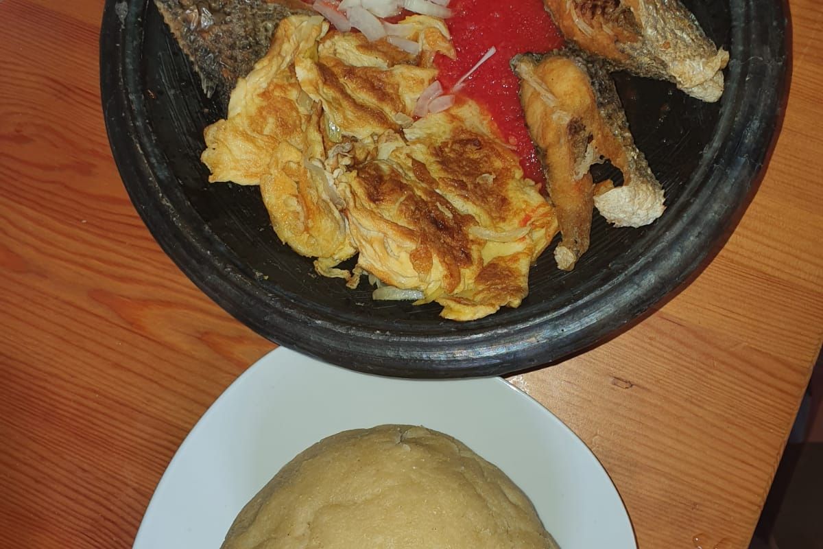 Banku terminado, listo para servir