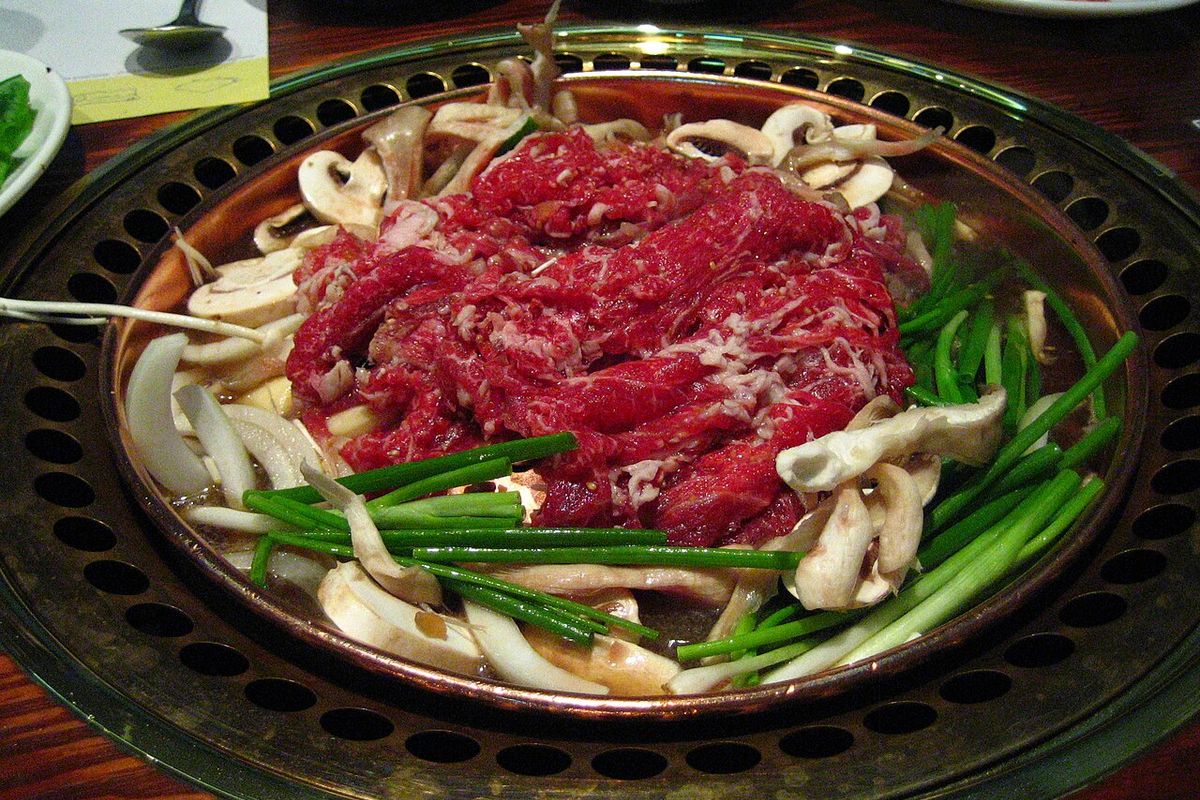 Bulgogi terminado, listo para servir