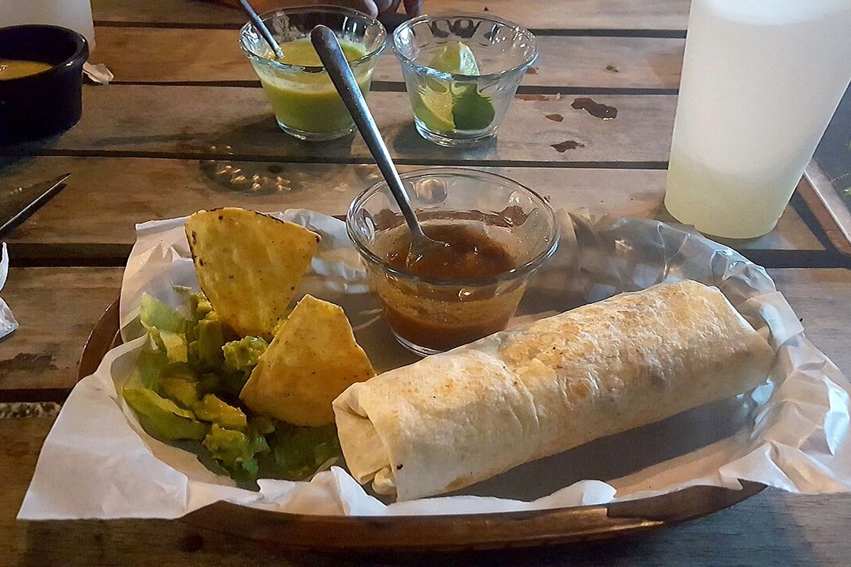 Burritos de carne terminado, listo para servir