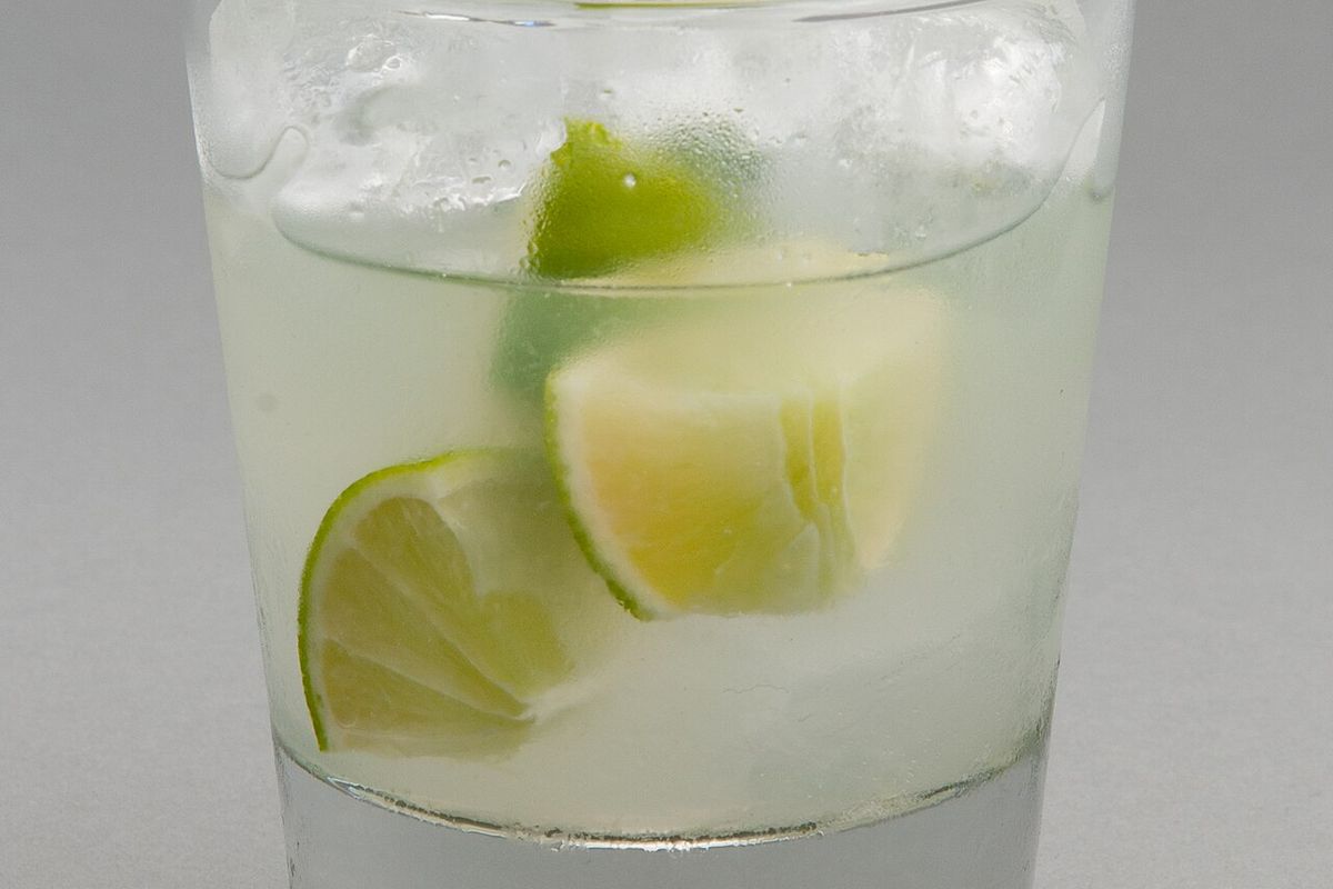 Caipiriña terminado, listo para servir
