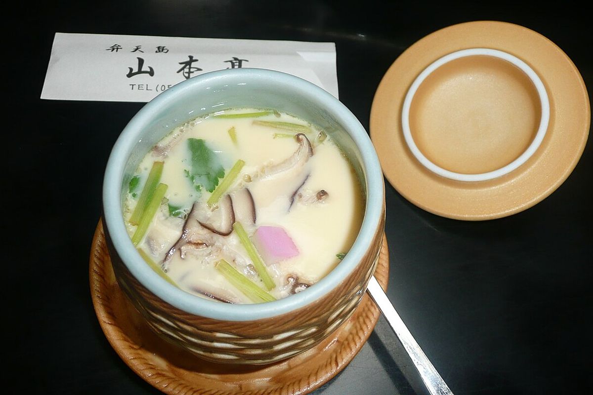 Chawanmushi terminado, listo para servir