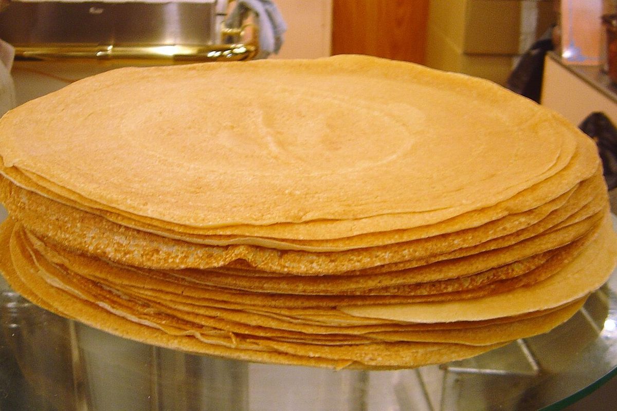 Crepes terminado, listo para servir