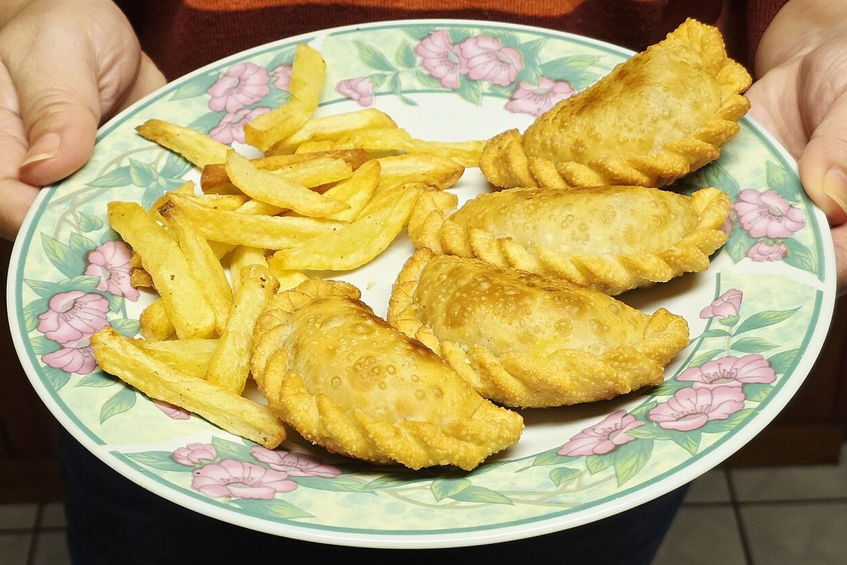 Empanadas argentinas terminado, listo para servir