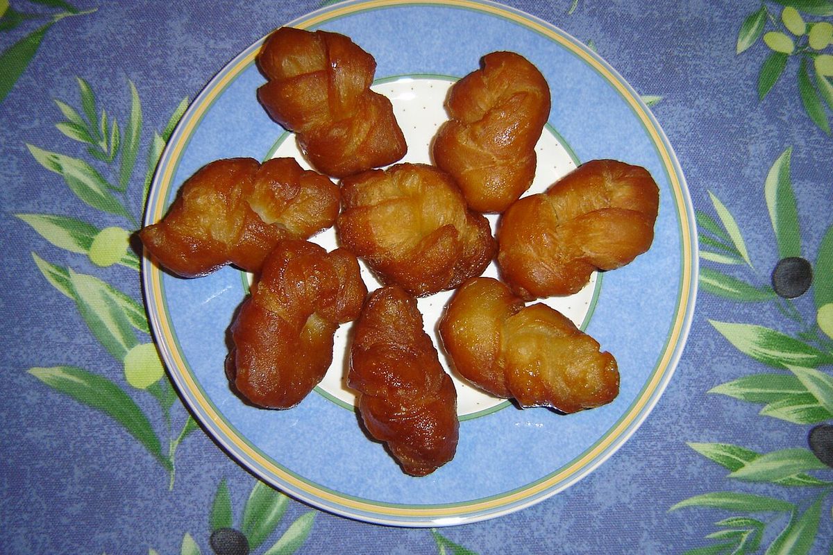 Koeksisters terminado, listo para servir