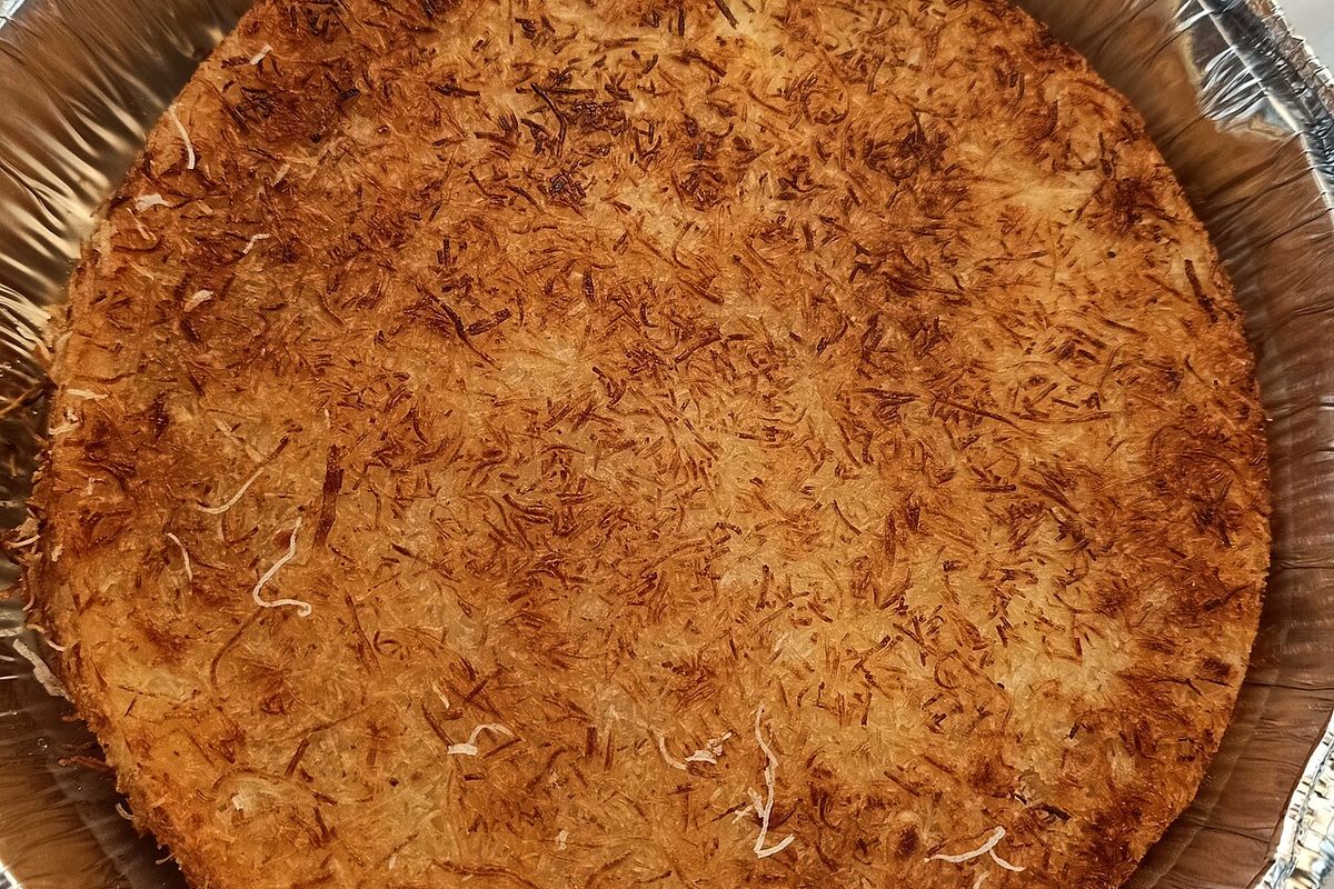Konafa terminado, listo para servir