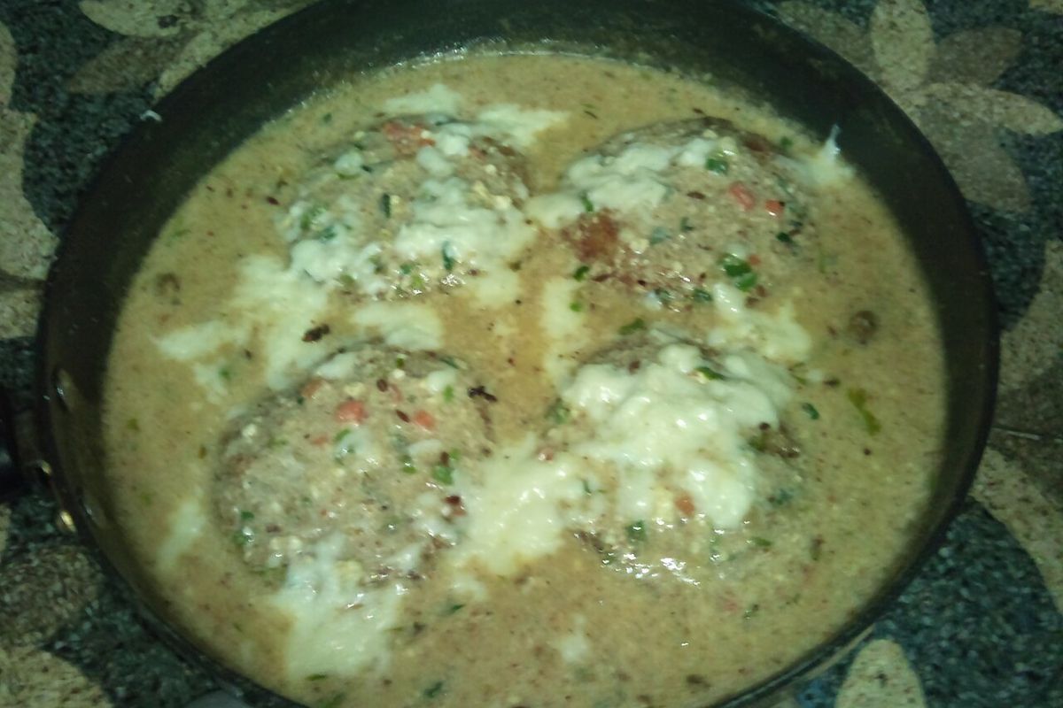 Malai kofta terminado, listo para servir