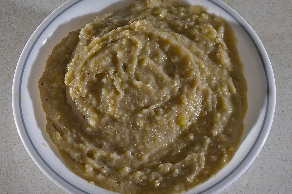 Mangú terminado, listo para servir
