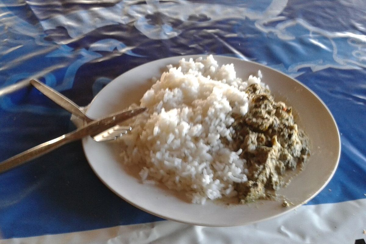 Matapa terminado, listo para servir