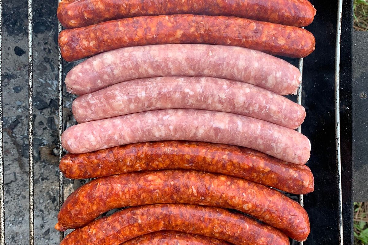 Merguez caseras terminado, listo para servir