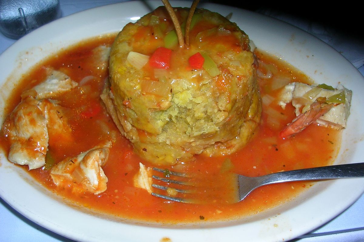 Mofongo terminado, listo para servir