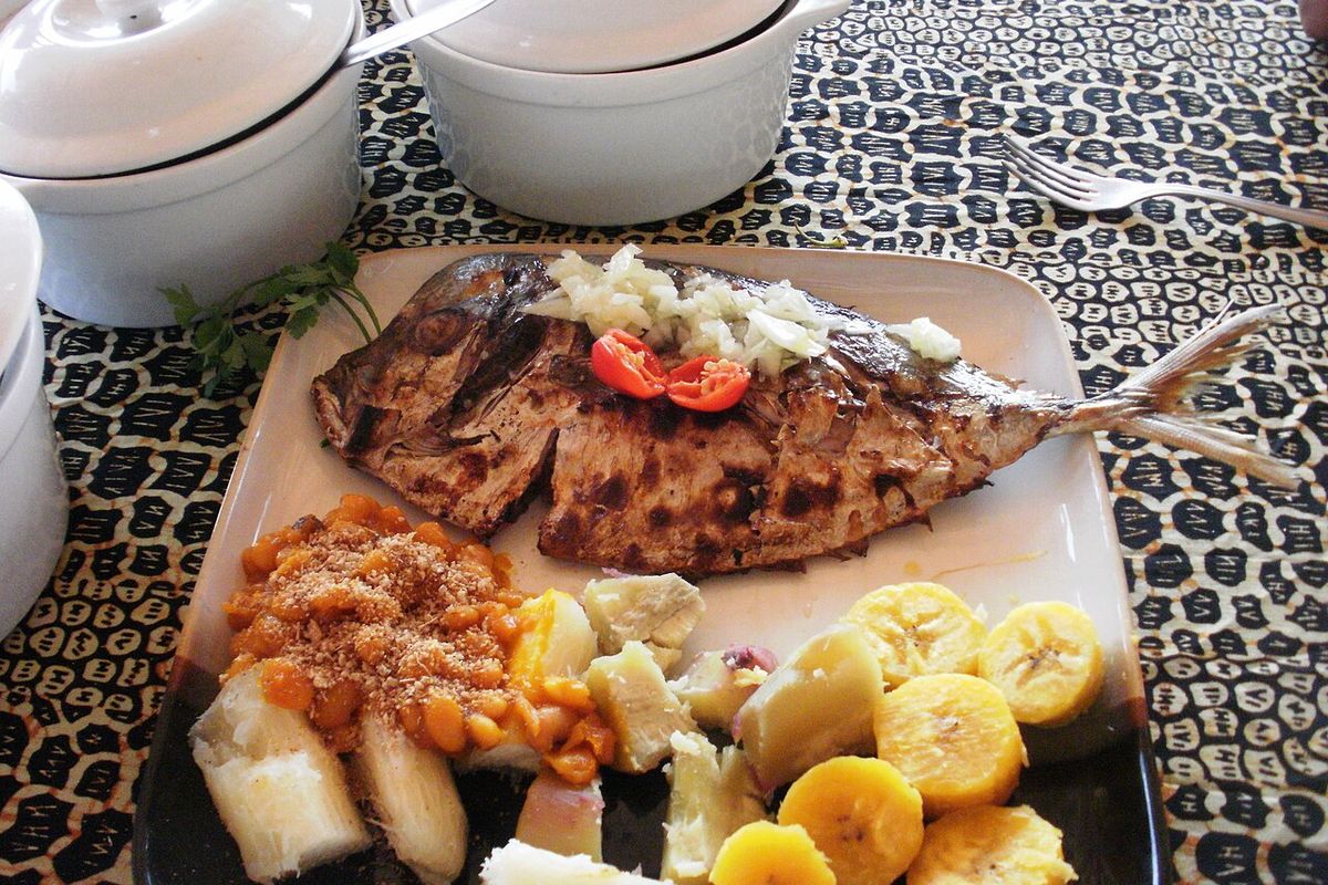 Mufete terminado, listo para servir