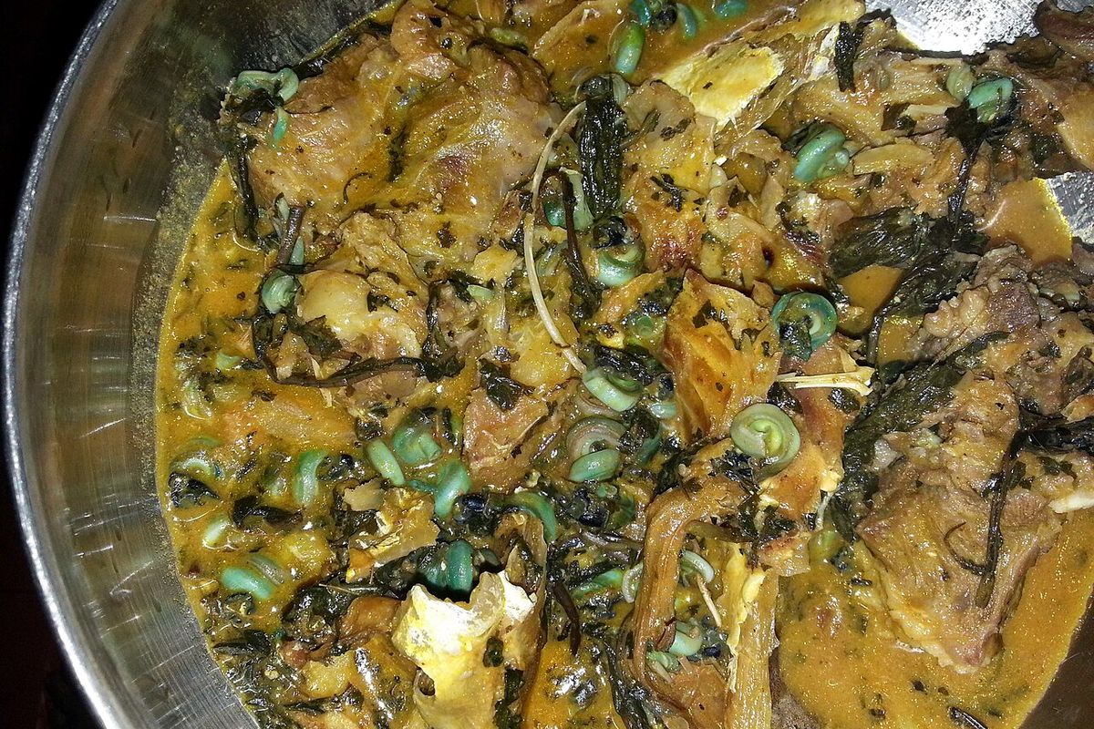 Ogbono terminado, listo para servir