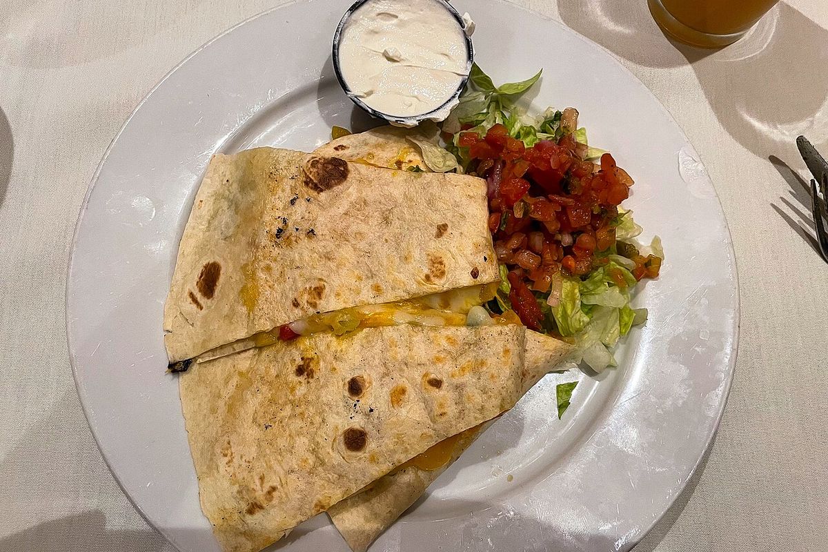 Quesadillas terminado, listo para servir