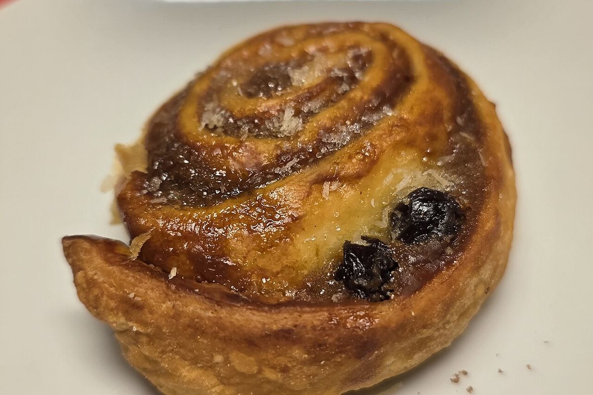 Rollos de canela terminado, listo para servir